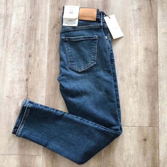 Citizens Of Humanity, Jeans, Ella, Mid Rise, Slim, Crop, Size 23 NEW With Tags - Picture 2 of 16